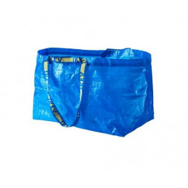 NEW IKEA FRAKTA Large Blue Reusable 19-Gallon Tote Bag 344
